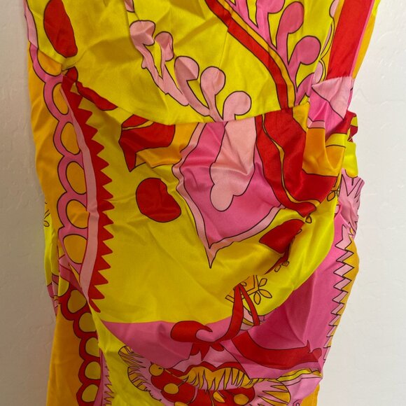 Summer Abstract Geo Geometric Spring Tropical Vaca Vacation Classy Girly Dress - Picture 5 of 6